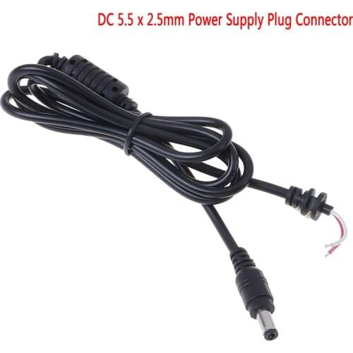 1.2m DC 5.5 x 2.5mm Power Supply Plug Connector With Cable For Toshiba for Asus for Lenovo Laptop Adapter