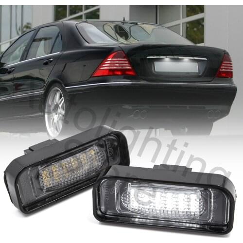 7000K Super White 18SMD Led License Plate Light for Mercedes Benz W220 S Class S320 S350 S500 S55 S600 S65