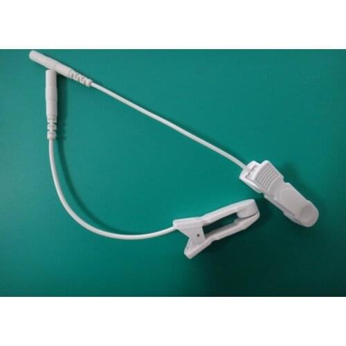 200pcs=100pair Ear clip electrode wire/cable connecting wire for digital therapy machine ,tens machine ,slimming massager