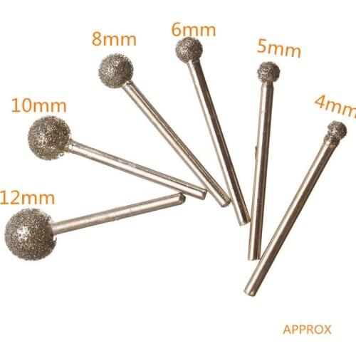 6Pcs Diamond Tools Round Diamond Grinding Wheel For Dremel Rotary Tool For Granite Diamond Burs Dremel Tools Accessories