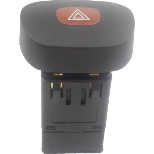 7700421820 Black Cover 8Pin Emergency Hazard Switch for Renault Clio II