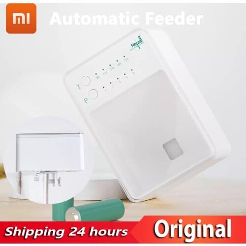 YOUPIN Nepall Mini Automatic Fish Feeder Timer Quantification Feeding Visual Airtight Granary Suitable for Small Fish Feeding