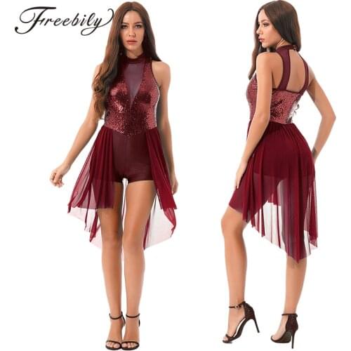 Ballet dance dress women ballroom dress long latin dance dress adult ballet leotard lyrical dress dance costume ballerina wear