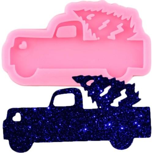 Shiny GLossy Car Silicone Mold Epoxy Resin Keychain Molds Polymer Clay Pendant Mould DIY Handmade Jewelry Moulds