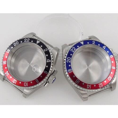 40mm case sapphire glass transparent glass back fit ETA2836 NH35 NH36 Mingzhu DG2813 3804 Miyota8205 8215 821A movement