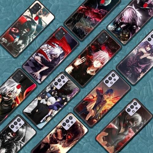 TPU Case For Samsung A71 A52 A51 A91 A72 A21s 42 A41 A32 A31 A21 EU A12 A11 A02 A02s Cover Anime Manga tokyo ghouls Fundas Para