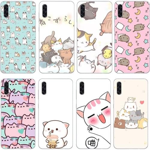 Cute cat phone Case For Samsung Galaxy 20 A71 30s 51 10 70 20 40 20s 31 10s A7 A8 2018 Cover