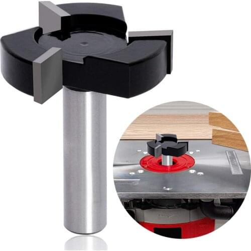 Surfacing Router Bits 1/2 Inch Shank 2 Inch Cutting Diameter Slab Flattening Router Bit Planing Bit Wood Milling