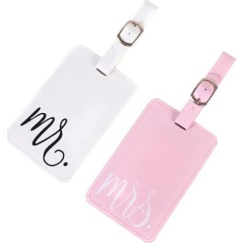 Hot Sale MR&MrS Suitcase Luggage Tag Bag Pendant Travel Accessories Name ID Address Wedding VIP Invitation Label LT33B