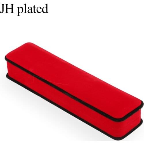 JHplated Jewelry Packaging Necklace Velvet gift boxes Red Blue Gray Rectangle gift box Gift wrapping jewelry box Pendant box