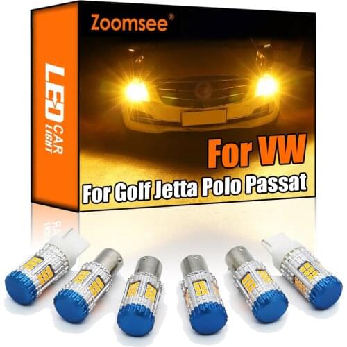 Zoomsee Canbus For VW Golf 4 5 6 7 Jetta Bora Vento Passat Polo Phaeton No Hyper Flash Error Vehicle LED Turn Signal Light Bulb