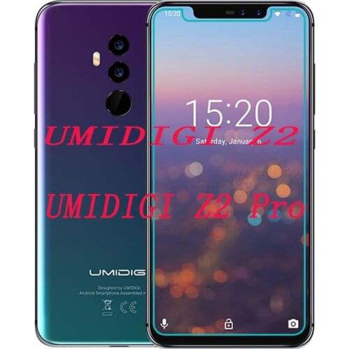 2PCS NEW Screen Protector mobile phone For UMIDIGI Z2 / Z2 PRO 6.2" 9H Tempered Glass Film Protective Screen Cover