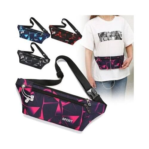 Fashion colorful unisex shopping small waist bags!Nice prints Women nylon chest&one-shoulder bags All-match lady canvas holder