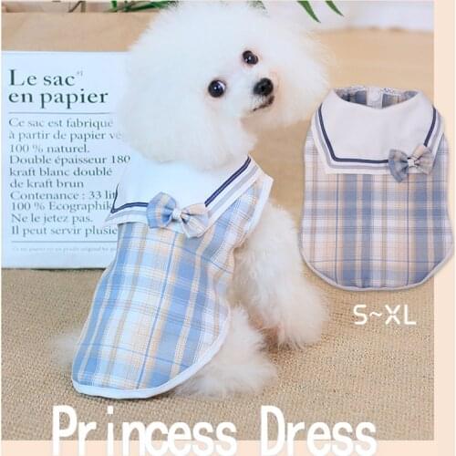 Pet Dog Clothes Plaid Vest S British Spring Summer Teddy Pug Corgi Bichon Yorkie Poodle Dogs Costumes Dropshipping Pets Products