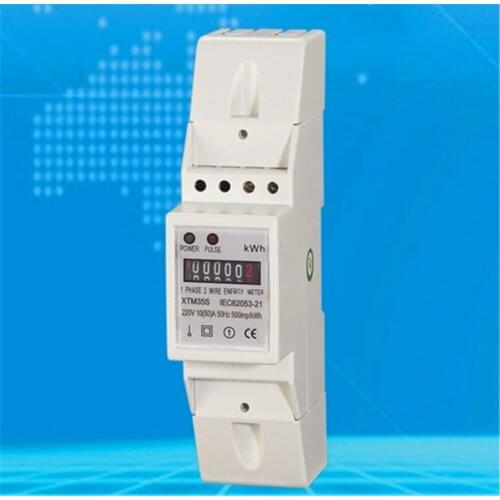 Single phase Din rail KWH Watt-hour meter Din rail Meter 10-100A 230V 60HZ
