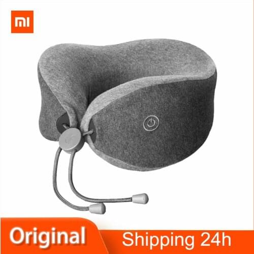 Original Xiaomi mijia LF Neck Massage Pillow Massage to ease the neck Portable U-shaped sleep aid pillow for home office Travel