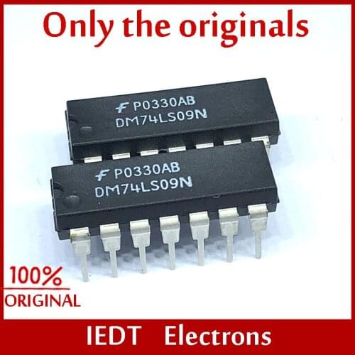 1 piezas 100% nuevo y original DM74LS09N 74LS09N 74LS09 DIP-14 Quad 2-entrada y puertas con abierto -salidas de colector en sto