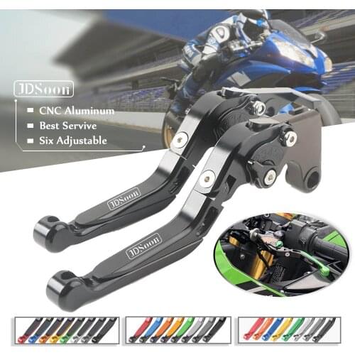 JDSOON For YAMAHA FZ1/FZ6 Fazer FZ6R FZ8 Diversion Motorcycle Adjustable Folding Extendable Brake Clutch Lever With logo FZ
