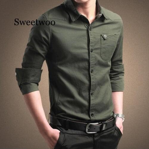 Мужские классические рубашки SWEETWOO China At AliExpress