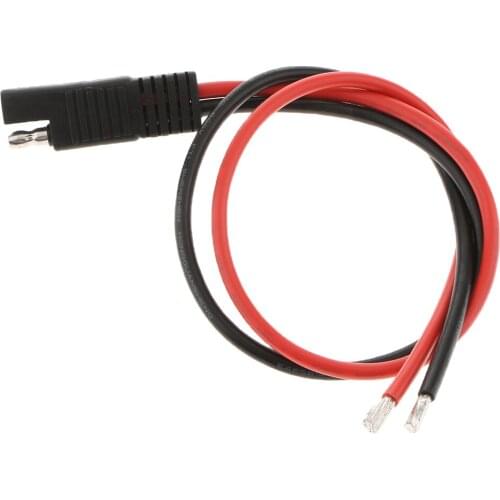 Universal 12AWG Hot Solar Panel Battery SAE Plug Extension Lines Connector Cable 400mm