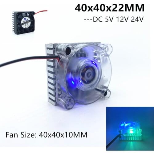 New DC 5V 12V 24V 0.1A 4010 4CM 40mm 40x40x10mm BGA LED Fan Graphics Card Fan with Heat sink Cooler Cooling Fan 2pin