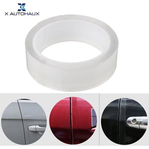 X Autohaux Clear Car Door Edge Guard Strip Paint Protection Sticker Anti-scratch Wrap Film Styling Mouldings 2/3/5cm*3m