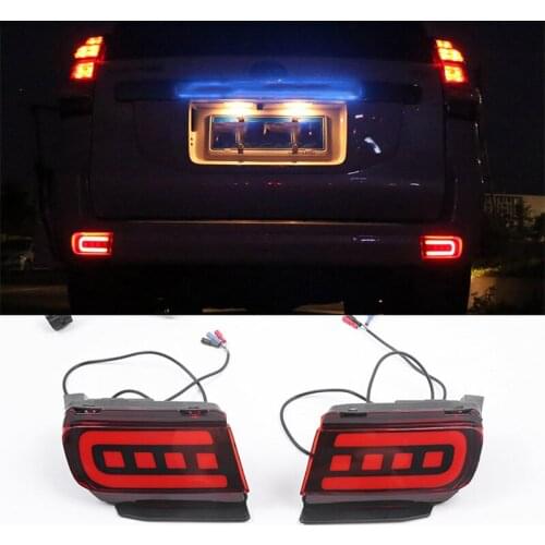 Rear Bumper LED Tail Light 3 Functions Rake Light Turn Signal Lamp Driving Lamp For Toyota Land Cruiser Prado 150 2018 2019
