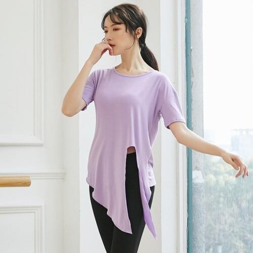 New Women Latin Dance Tops Loose Dance Practice Clothes Female Modal Suit Tops Classical Dance Performance Modern Dance Clothes