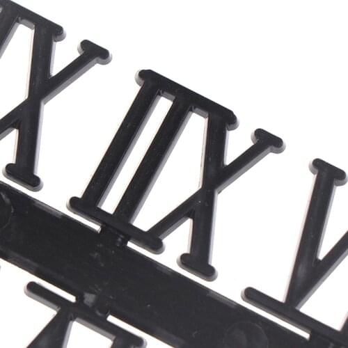 1Set Roman Numeral DIY Digital Replacement Gadget Repair Clock Parts Clock Dial Digital Mechanism Parts Card Clock Accessories