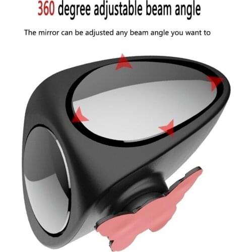 2 in 1 360 Degree Rotatable 2 Side Car Blind Spot Convex Mirror Wide Angle Mirror Adjustable Rear Mirror car Safety Accessories
