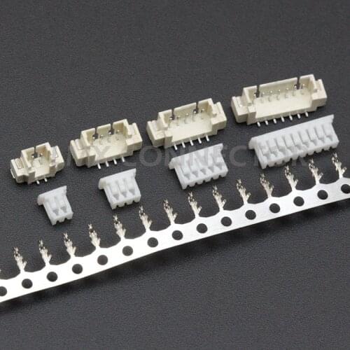 20 Set 1.25mm pitch Connector SMD Vertical / Right Angle Type Male JST Socket 2/3/4/5/6/7/8/9/10/11/12P