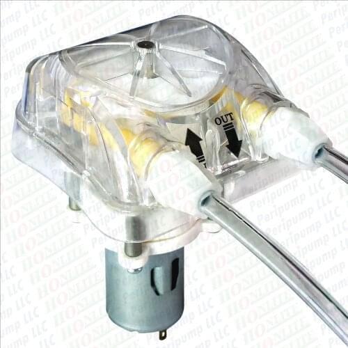 35ml/min, 4 rollers, 12Vdc peristaltic Pump with Exchangeable Pump Head and PharMed BPT peristaltic tube