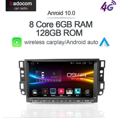 6G+128G Carplay 8" DSP Android 10.0 For Chevrolet Epica Aveo Captiva 2006 2012 2GB RAM Car DVD Player 4G car radio RDS RADIO GPS