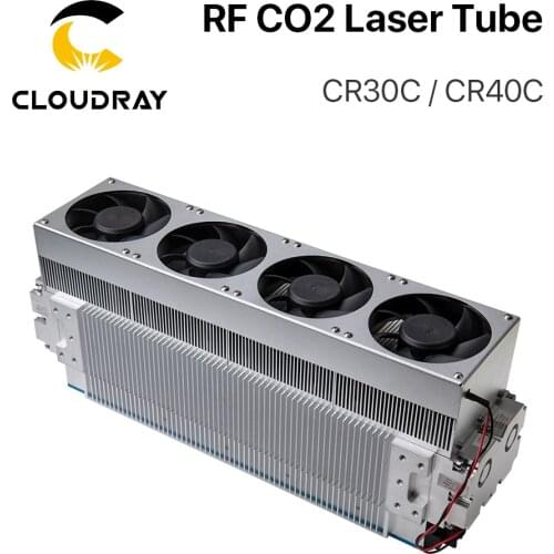 Cloudray 30W 40W CRD CO2 Laser Tube CR30C / CR40C RF Laser Tube for CO2 Laser Engraving Marking Machine