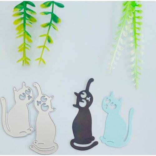 Two Cat Classical set cutting Die New tool Die Metal cutting Die three-dimensional Art Paper DIY Decoration