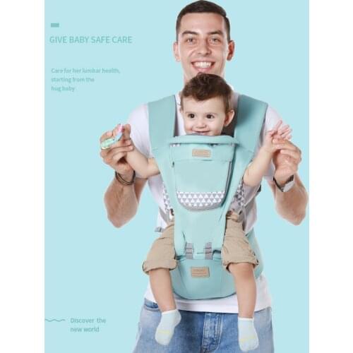 Baby Carrier Ergonomic Infant Kid Baby Hipseat Sling Front Facing Kangaroo Baby Wrap Carrier for Baby Travel 0-18 Months