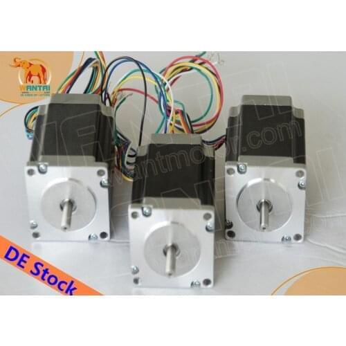 Hot Sale!3PCS Nema23 Stepper Motor 57BYGH633 3.0A 270oz-in 78mm CE ROHS ISO CNC Router 3040