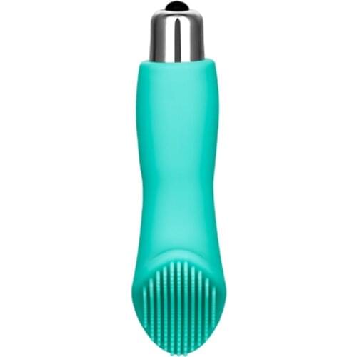 Outdoor Pocket Compact Portable Vibrating Soft Brush Clitoral Stimulation Female Masturbator Orgasm Strong Shock