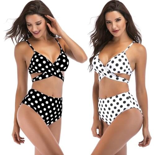 Sweet Women Female split point swimwear Swimsuit Sexy bikini Sets Women Female Retro Swimwear swimsuit