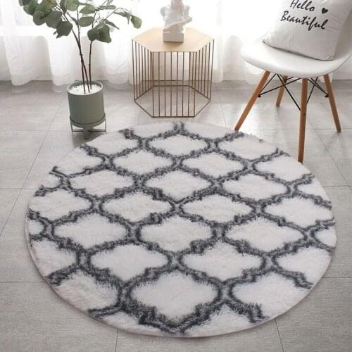 Fashion Solid Memory Foam Chair Mat Area rug For Children Bedroom Rugs Yoga Mats Doormat Big Round Carpet For Living Room