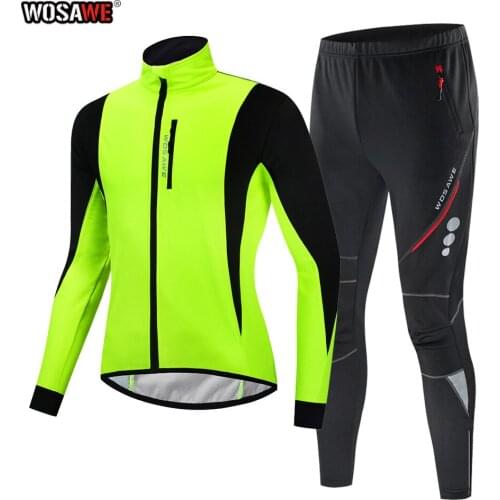 WOSAWE Winter Thermal Motorcycle Jacket Men Windproof Waterproof Warm moto Jacket suit MTB Bicycle Motorcycle Clothing