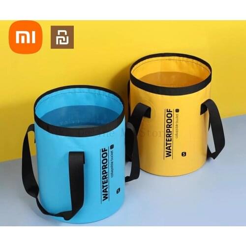 New xiaomi youpin portable multifunctional folding durable bucket dsmooth water smooth and easy to clean travel tool bucket
