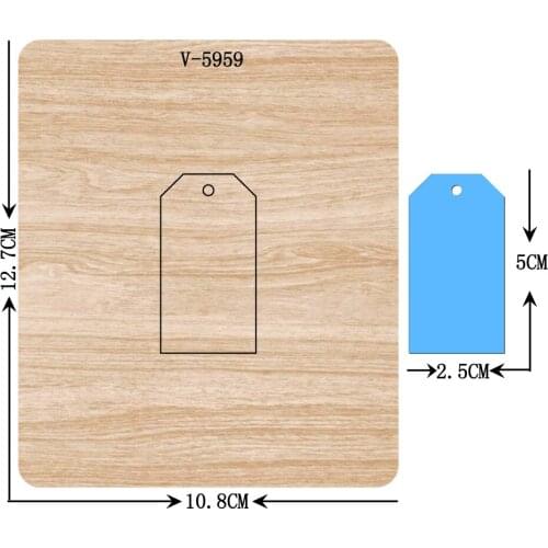 New card wooden dies cutting dies for scrapbooking Multiple sizes V-5959