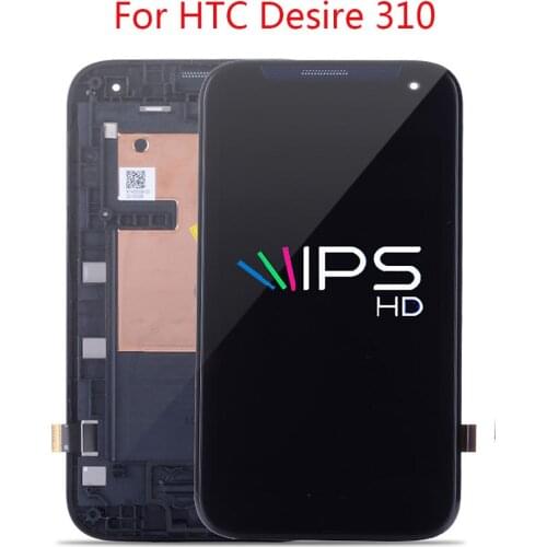 Original 4.5"LCD For HTC Desire 310 LCD Display Touch Screen Frame Panel Digitizer Assembly For HTC Desire 310 LCD Replacement
