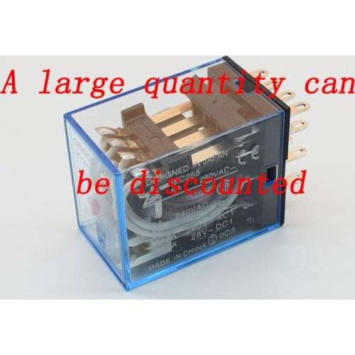 MY4NJ intermediate relay HH54P AC220V DC24V 12 v small magnetic MY4N - J 14 feet