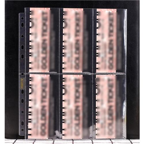 20PCS/LOT Ultra.Pro 12 Pockets Transparent Toploading Card Pages Cards Holder Protector For Mini Cards Album Page 55mm*68mm