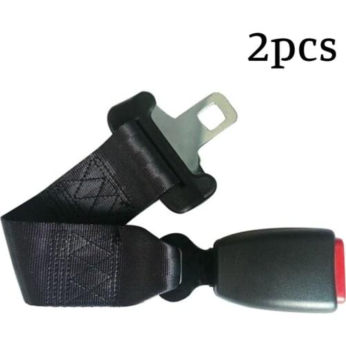 2PCS Big buckle Car Seat Seatbelt 36cm Safety Belt Extender Extension 25MM Buckle
