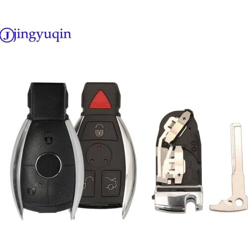 Jingyuqin 3 Buttons Smart Remote Car Key Shell For Mercedes Benz BGA NEC C E R S CL GL SL CLK SLK Remote Key Fob