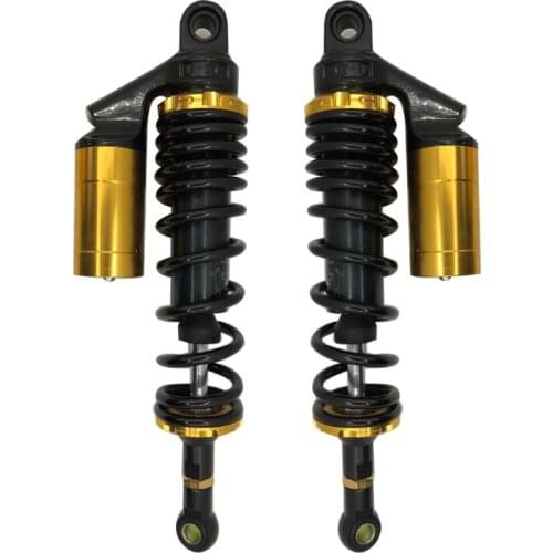 2pieces 14 " 360mm Universal Shock Absorbers for Honda / Yamaha / Suzuki / Kawasaki / Dirt bikes / kart / ATV Black + gold