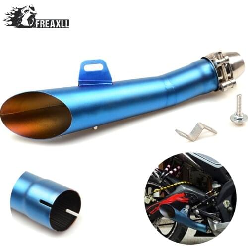 35MM-51MM Universal Motorcycle Exhaust Pipe Escape Scooter Muffler With DB Killer For Suzuki GSF 600 Bandit 1300 R Hayabusa